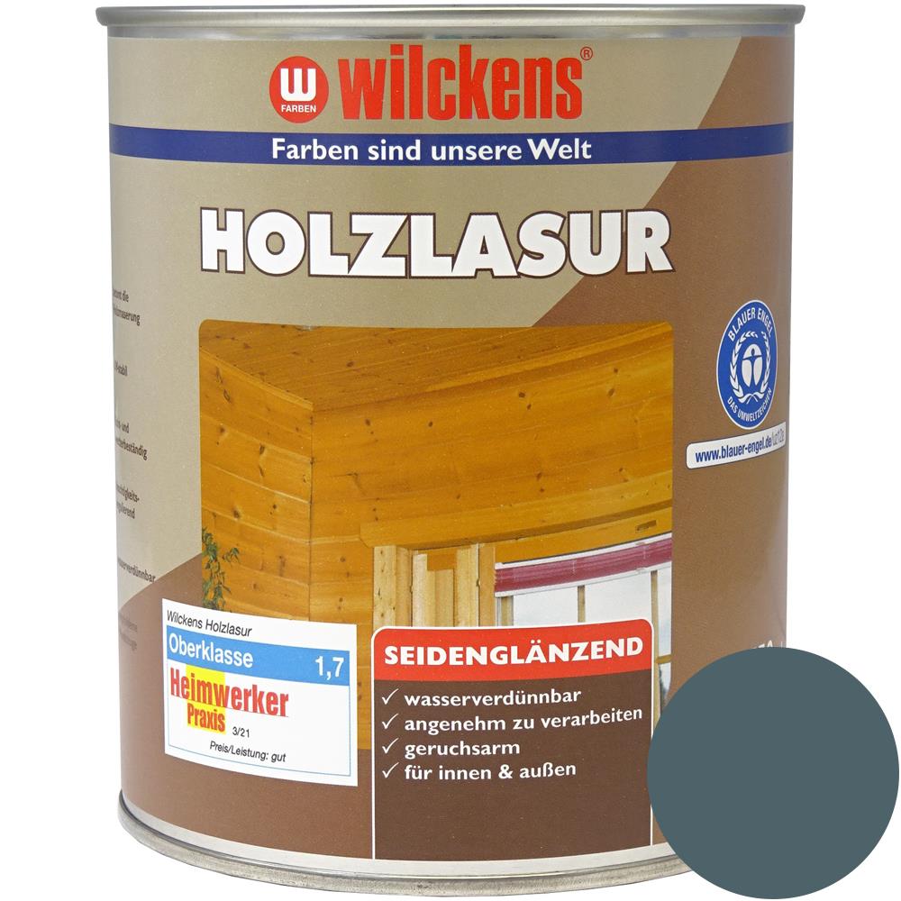 Wilckens Holzlasur LF seidenglänzend, Anthrazitgrau, 750 ml