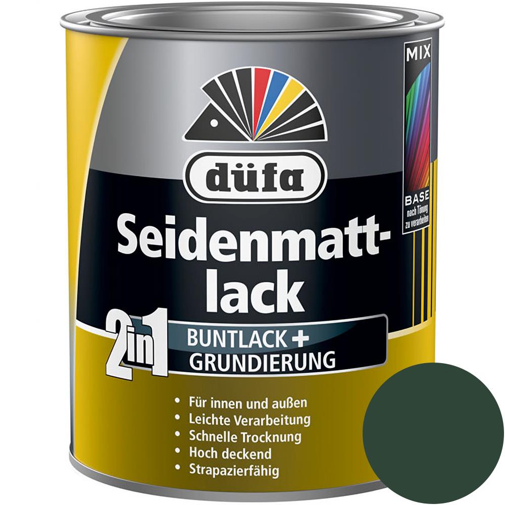 Düfa 2in1 Seidenmattlack RAL 6005 Moosgrün 750 ml grün matt Lack + Grundierung