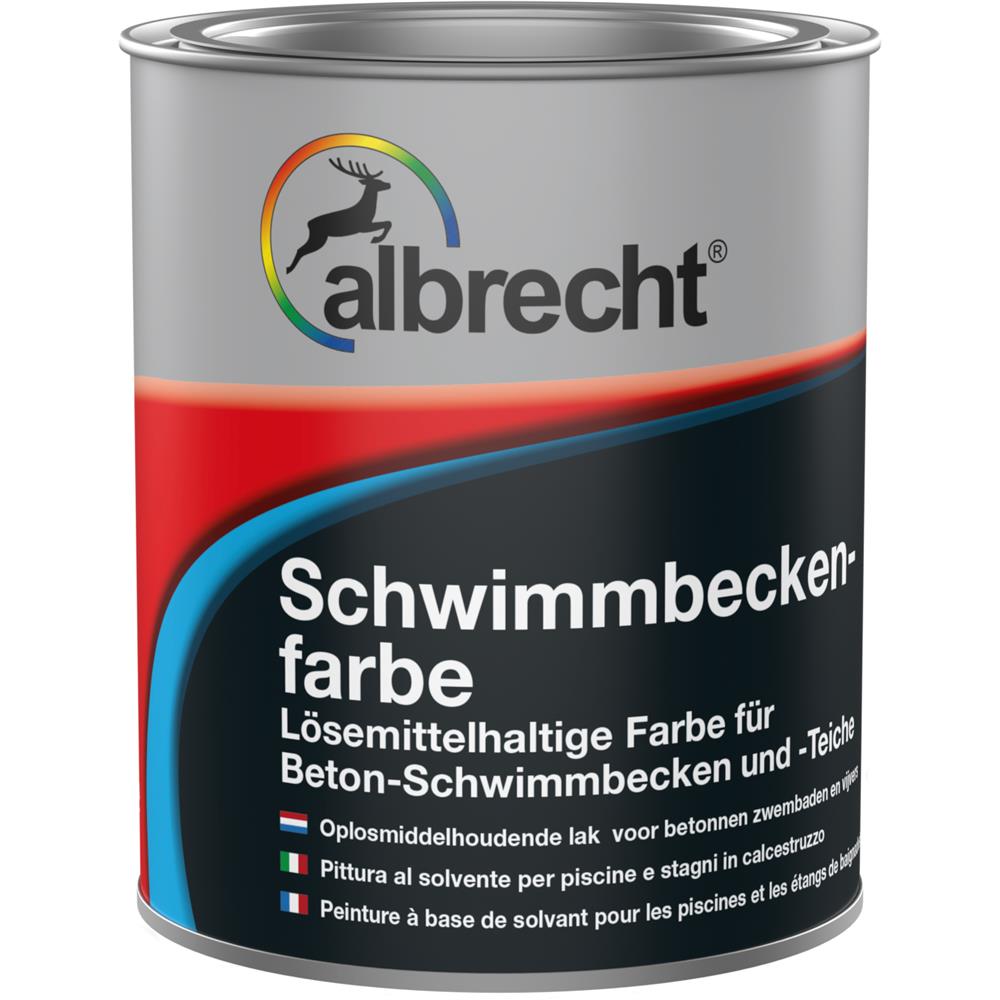 Albrecht Schwimmbeckenfarbe Seegrün 750 ml Unterwasserfarbe Unterwasseranstrich