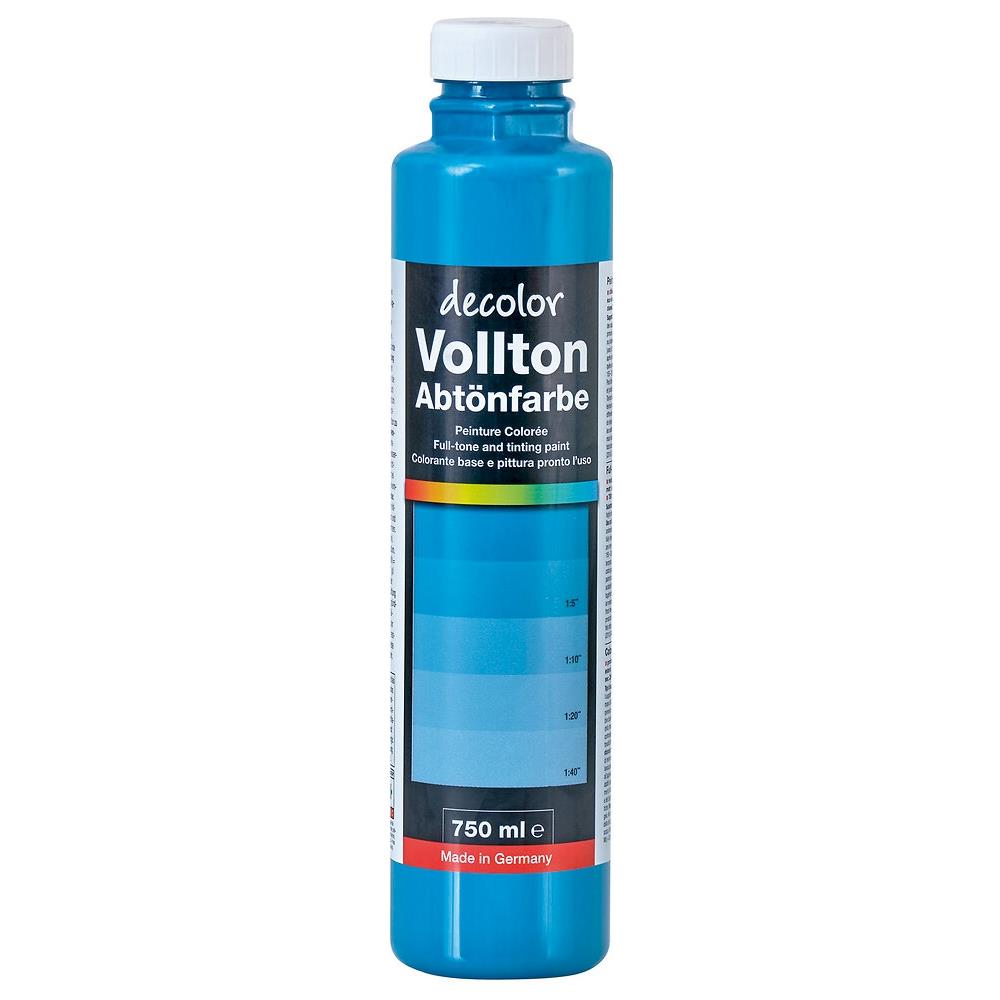 decolor Vollton- und Abtönfarbe, Petrol 929, 750 ml