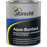 Albrecht Aqua-Buntlack seidenglanz RAL 9005 schwarz 750 ml hoch deckender Lack
