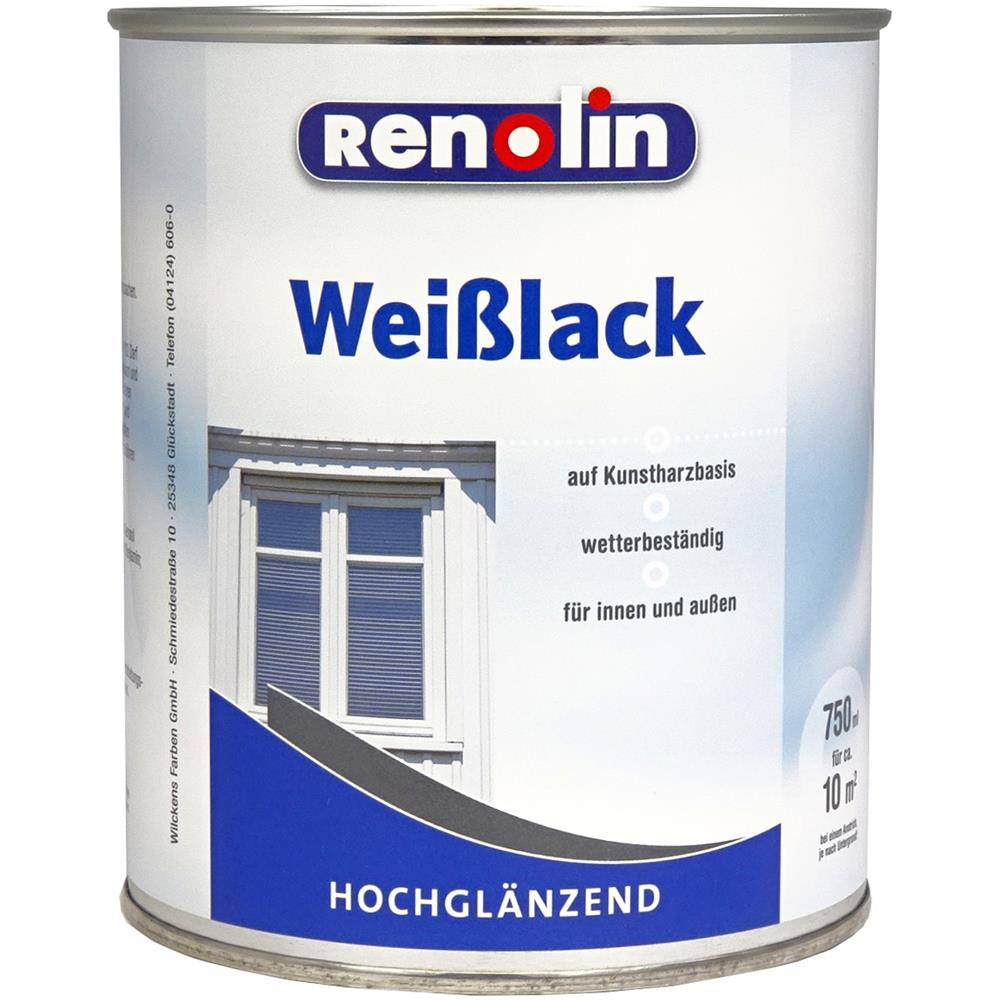 Wilckens Renolin Weißlack hochglänzend, 750 ml