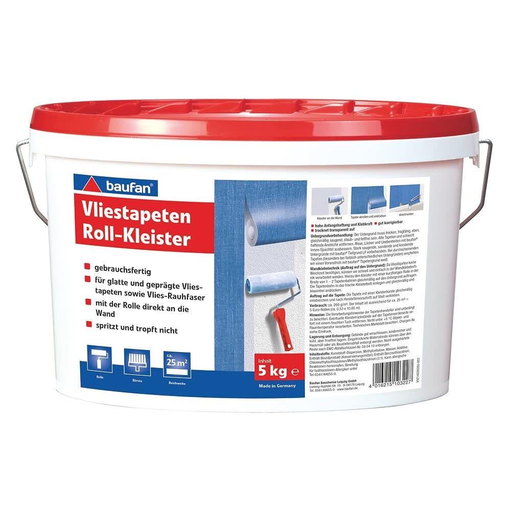 baufan Vliestapeten Roll-Kleister 5 kg gebrauchsfertiger Kleister Tapetenkleister
