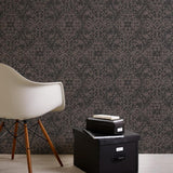 Livingwalls Vliestapete Mustertapete Ethno Schwarz Bronze Orientalische Vliestapete