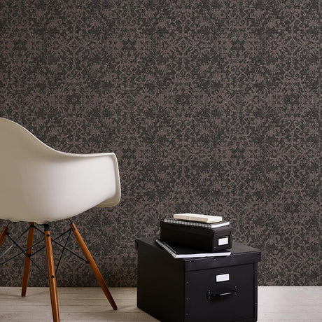 Livingwalls Vliestapete Mustertapete Ethno Schwarz Bronze Orientalische Vliestapete