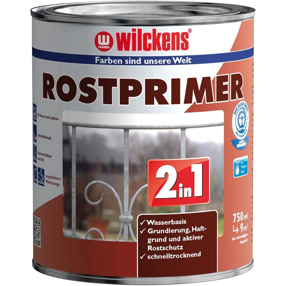 Wilckens 2in1 Rostprimer, Grau, 750 ml