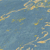 A.S. Création Tapete Luxury Damask Mustertapete edles Blau mit goldenen Ornamenten