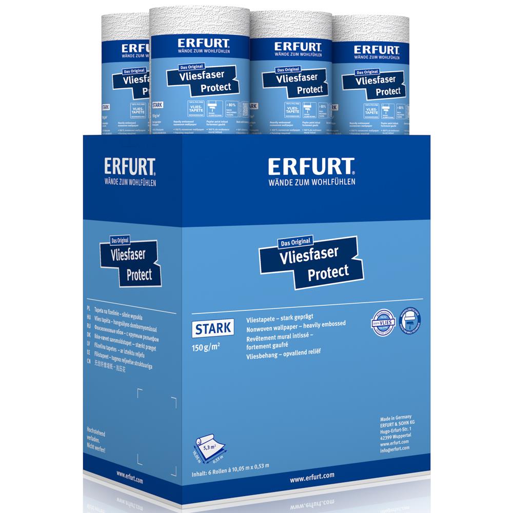 ERFURT VLIESFASER PROTECT 202 Vliestapete 10,05 x 0,53 m - 6 Rollen