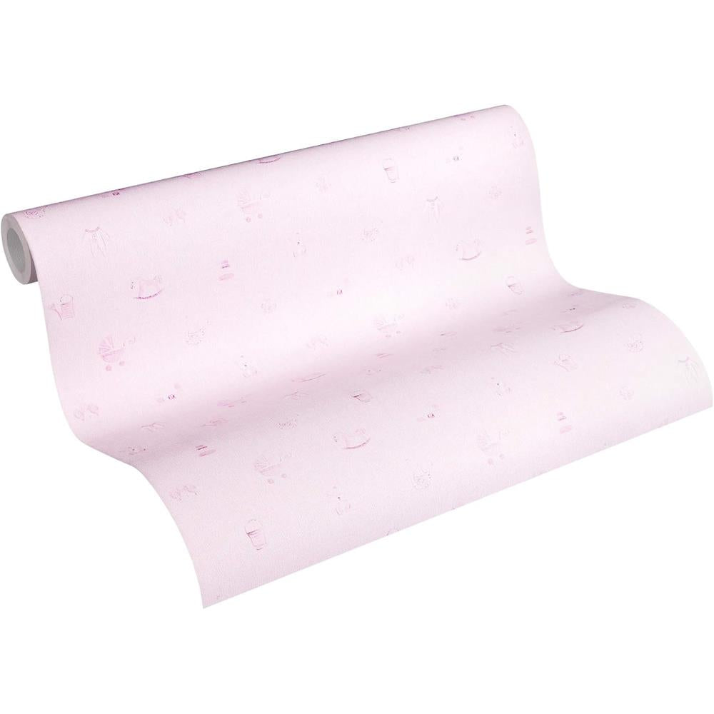 A.S. Création Little Stars Tapete Baby Rosa Vliestapete Mustertapete Kindertapete