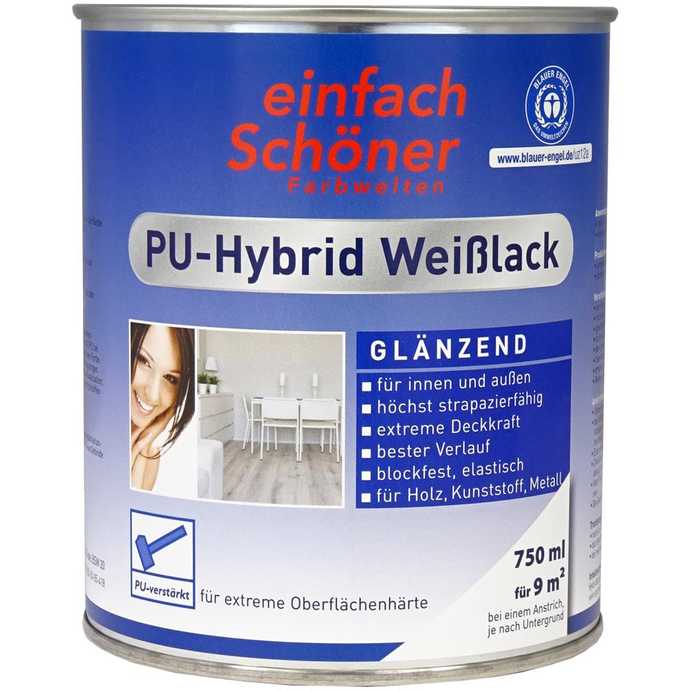 Wilckens eS PU-Hybrid Weißlack glänzend, 750 ml