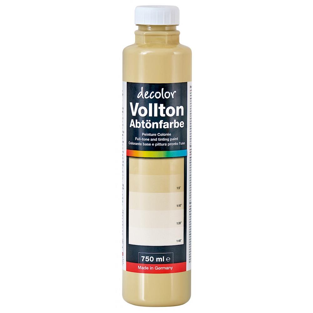 decolor Vollton- und Abtönfarbe, Elfenbein 945 S, 750 ml