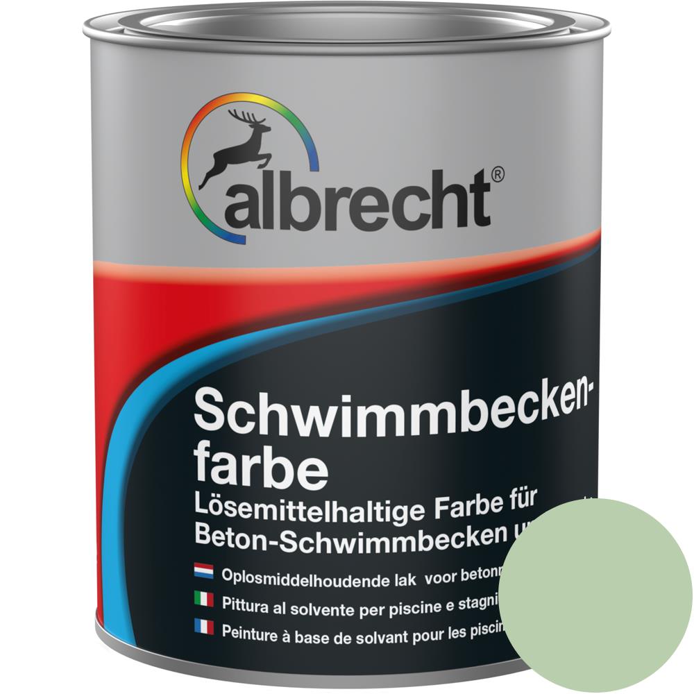Albrecht Schwimmbeckenfarbe seegrün 750 ml Unterwasserfarbe Unterwasseranstrich