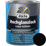 Düfa Hochglanzlack RAL 9005 Tiefschwarz 750 ml schwarz hochglänzend Lack