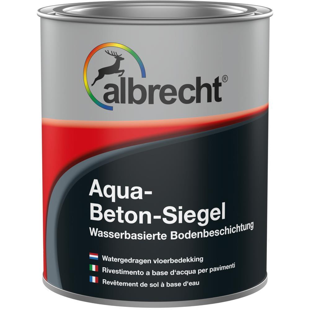 Albrecht Aqua-Beton-Siegel Bodenbeschichtung Silbergrau Acryl-Beschichtung Matt 2,5L