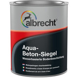 Albrecht Aqua-Beton-Siegel Bodenbeschichtung Silbergrau Acryl-Beschichtung Matt 2,5L