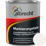 Albrecht Markierungsfarbe VerkehrsWeiß 750 ml Parkplatzfarbe Industriemarkierung