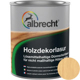 Albrecht Holzdekorlasur Farblos 750 ml Holzlasur Lasur