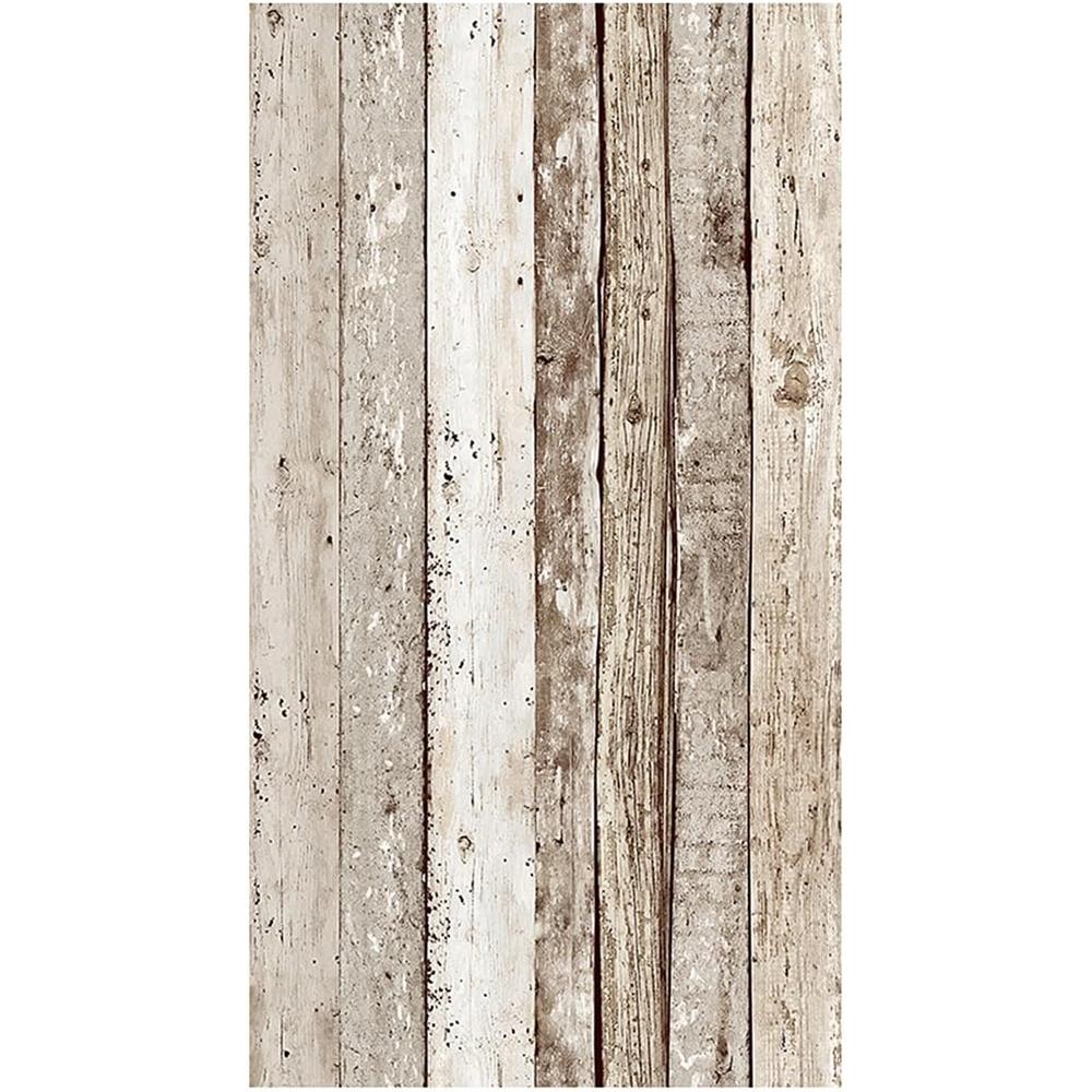 Livingwalls Klebefolie in Holzoptik beige braun Möbelfolie selbstklebende Tapete