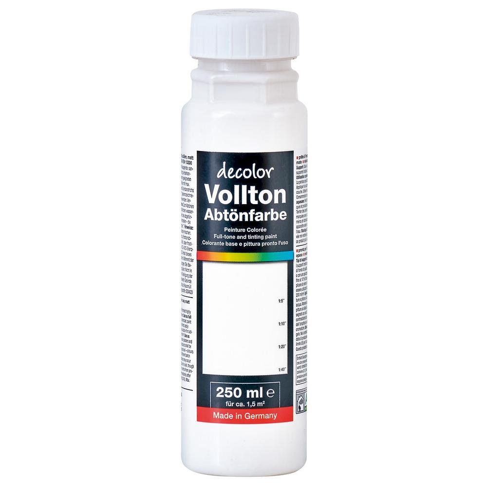 decolor Vollton- und Abtönfarbe, Weiß 914 S, 250 ml, seidenmatt