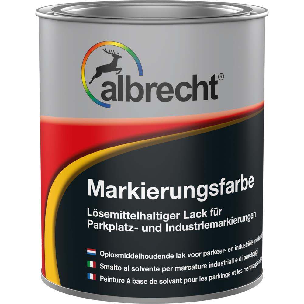 Albrecht Markierungsfarbe verkehrsgelb 2,5 l Parkplatzfarbe Industriemarkierung