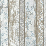Livingwalls Vliestapete Mustertapete Holzoptik Shabby Chic Landhausstil