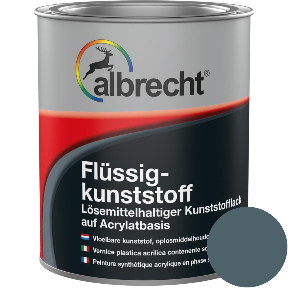 Albrecht Flüssigkunststoff Kunststoff Flüssig Bodenbeschichtung Anthrazitgrau 750ml