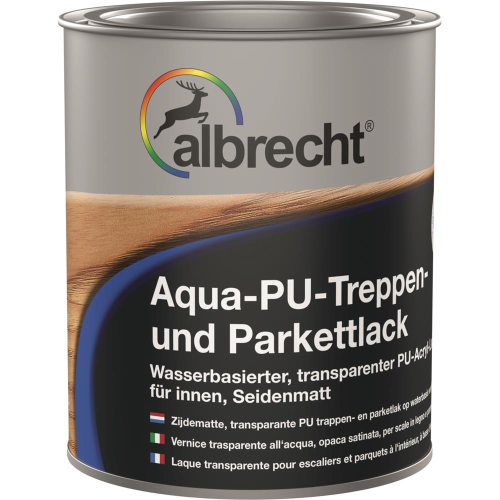 Albrecht Aqua-PU-Treppen- und Parkettlack seidenmatt Farblos 750 ml Holzlack