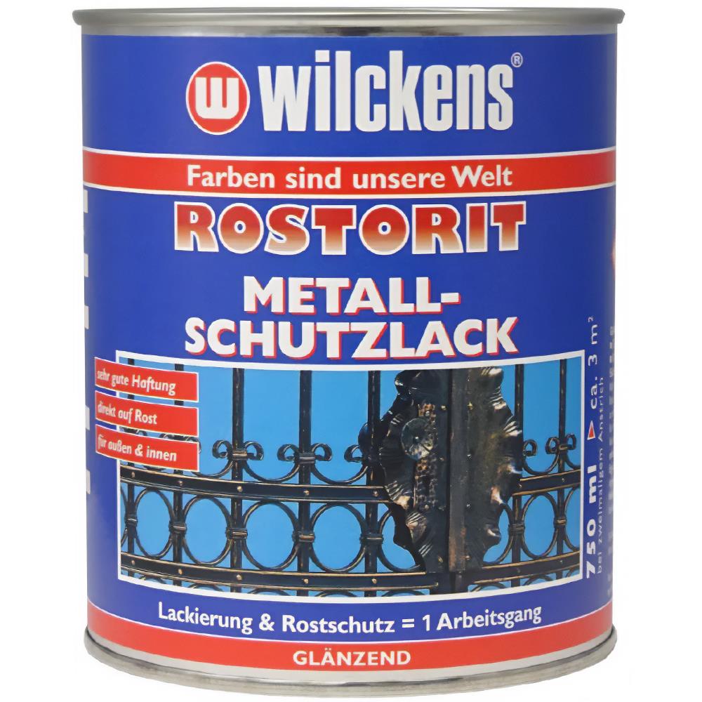 Wilckens Rostorit Metallschutzlack glänzend, Silbergrau (RAL 7001), 750 ml