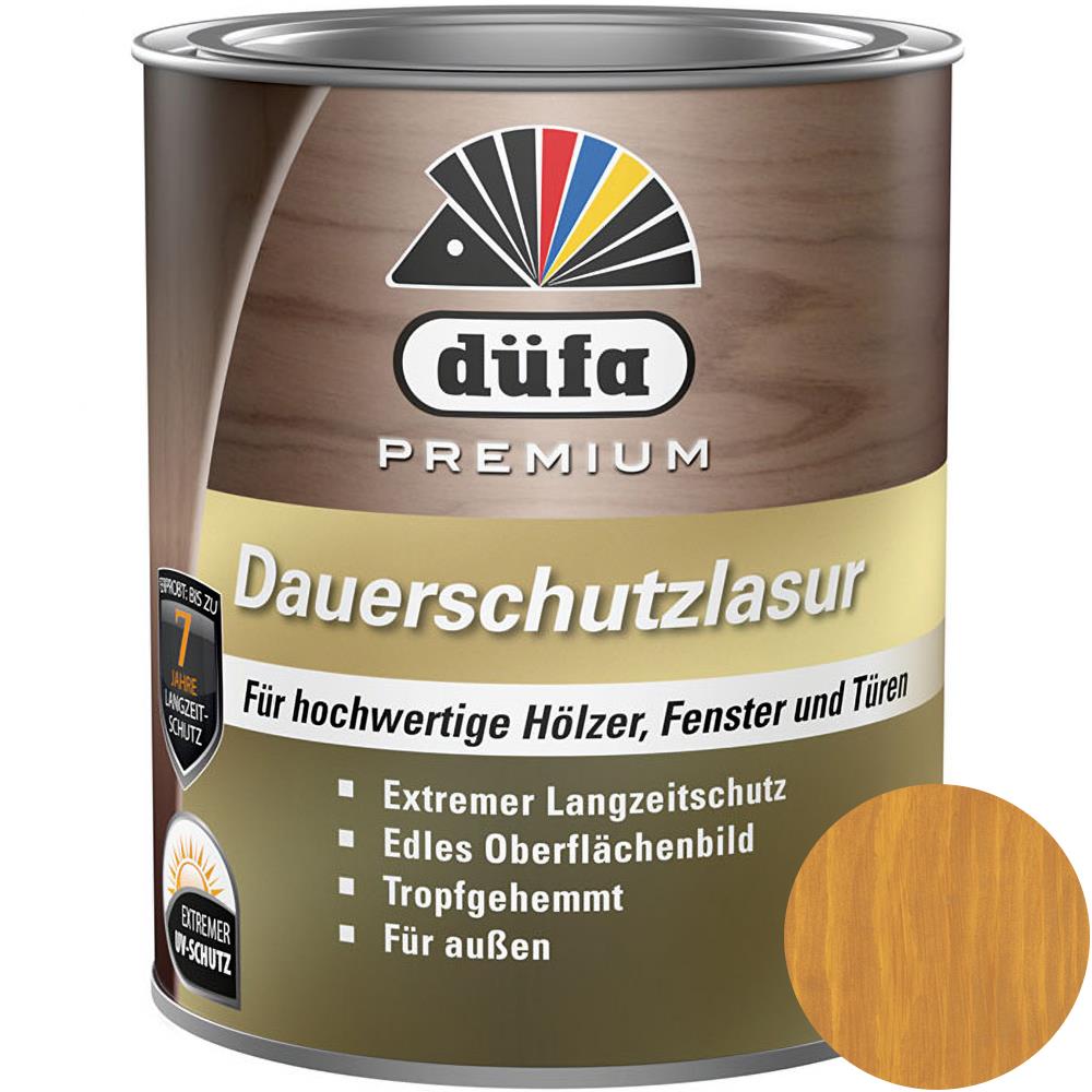 Düfa Premium Dauerschutzlasur KIEFER 750 ml Lasur Holz Schutzlasur