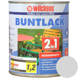 Wilckens Buntlack 2in1 seidenmatt, Lichtgrau (RAL 7035), 750 ml