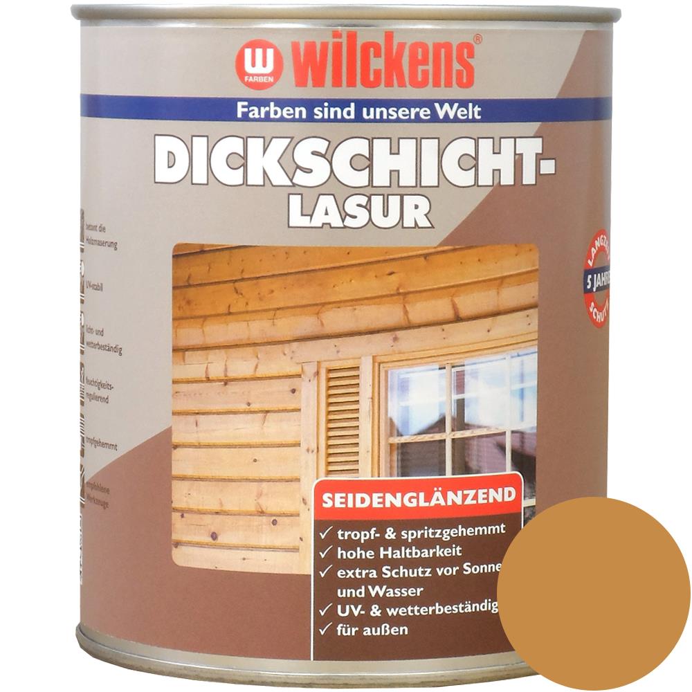 Wilckens Dickschichtlasur seidenglänzend, Eiche, 750 ml