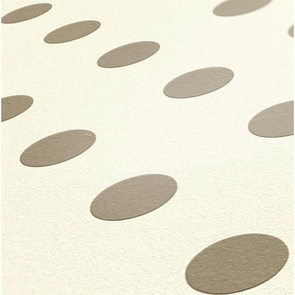 A.S. Création Vliestapete gepunktet Tapete Beige Mustertapete