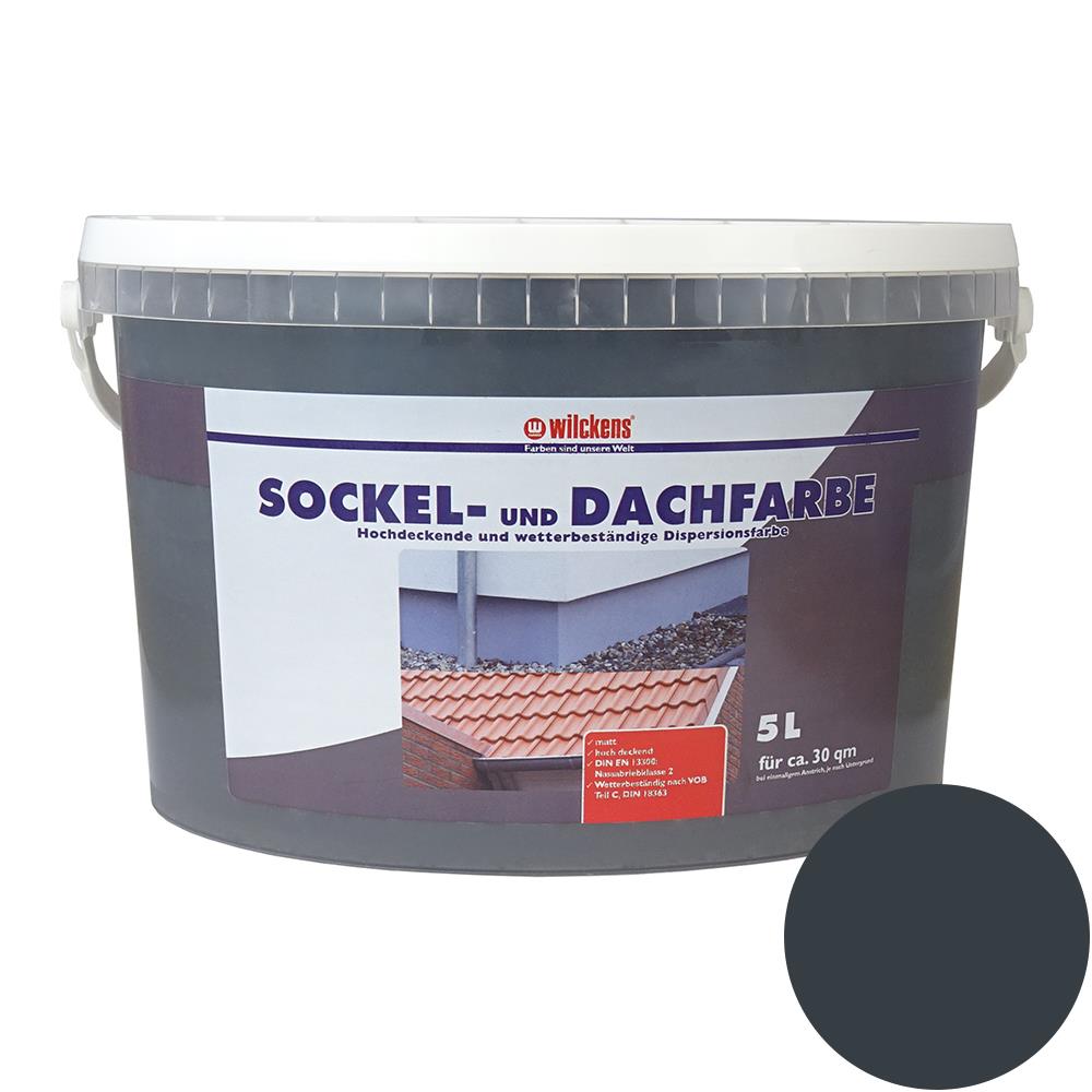 Wilckens Sockel- & Dachfarbe Anthrazit matt 5 Liter Sockelfarbe