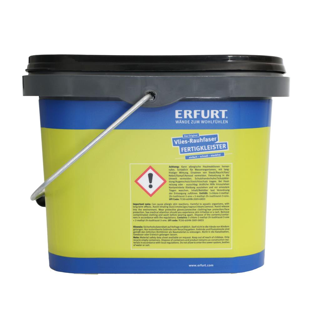 ERFURT Vlies-Rauhfaser Fertigkleister 5 kg Tapetenkleister Gebrauchsfertig