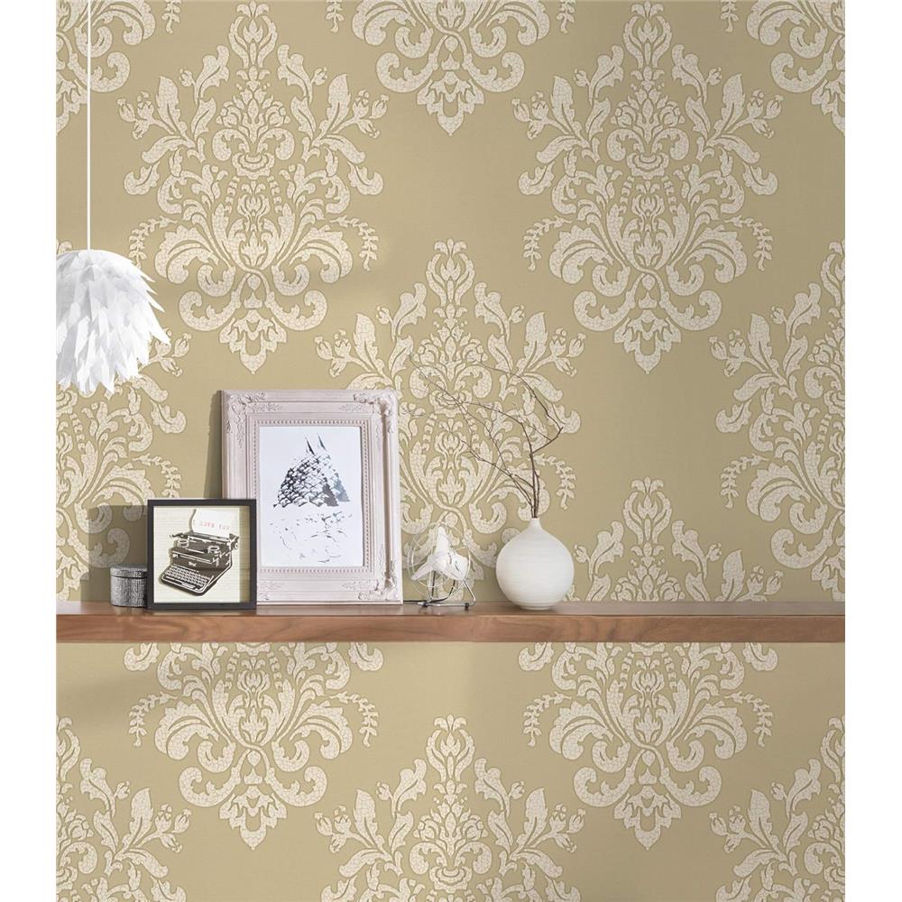 A.S. Création Vliestapete Hermitage beige metallic Mustertapete Barock