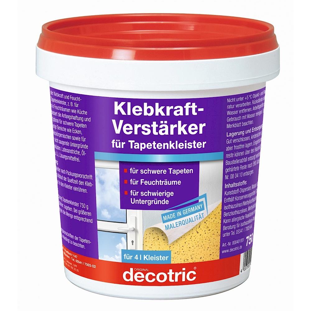 Decotric Klebkraft-Verstärker für Tapetenkleister 750 g