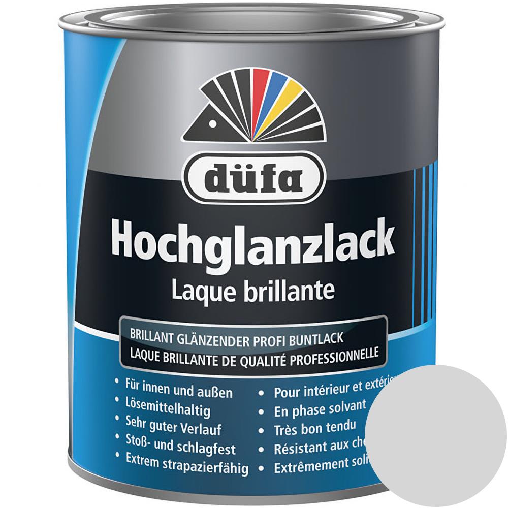 Düfa Hochglanzlack RAL 7035 Lichtgrau 750 ml hellgrau hochglänzend Lack