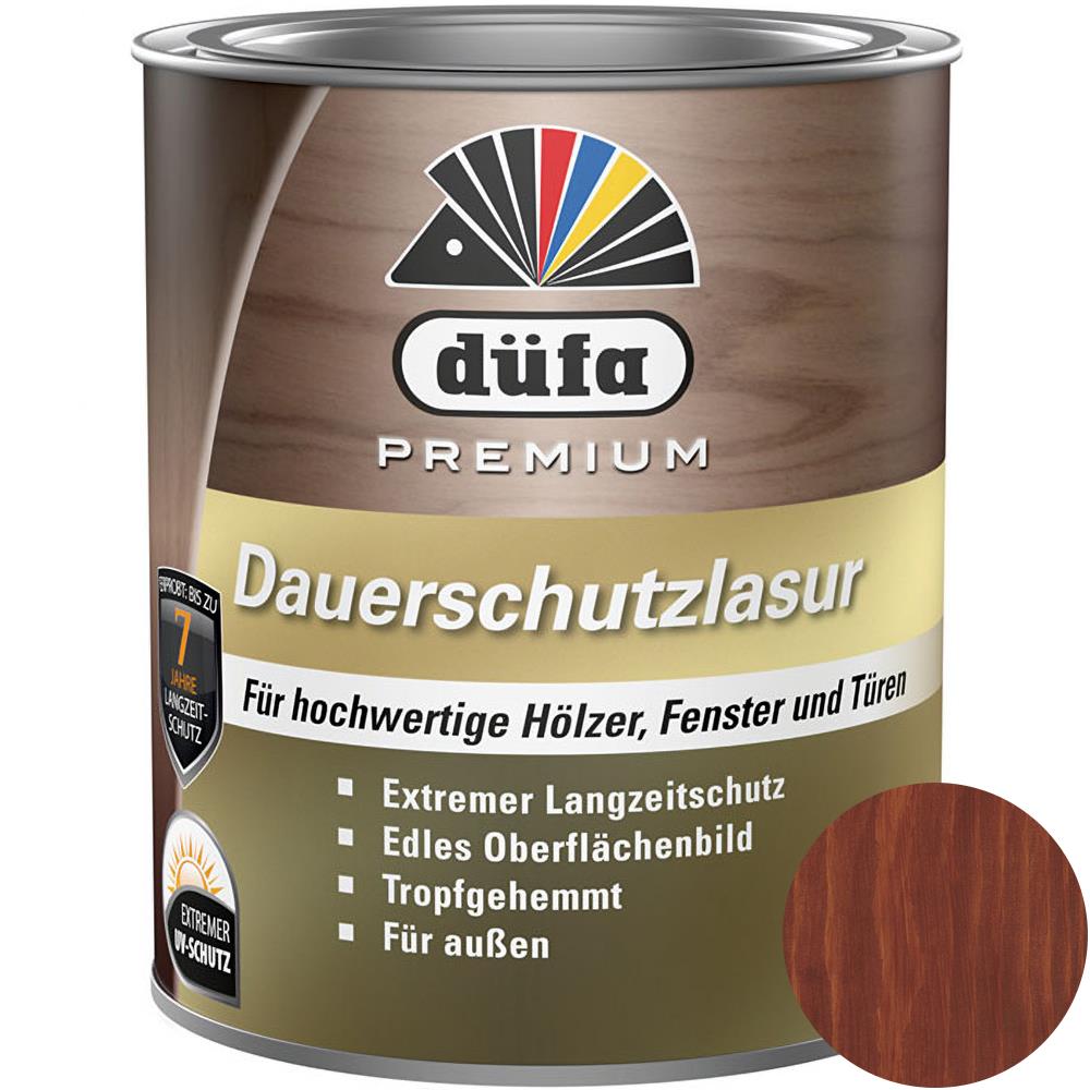 Düfa Premium Dauerschutzlasur MAHAGONI 750 ml Lasur Holz Schutzlasur