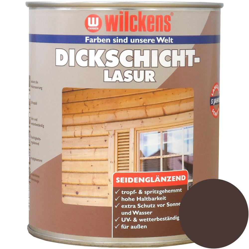 Wilckens Dickschichtlasur seidenglänzend, Palisander, 750 ml
