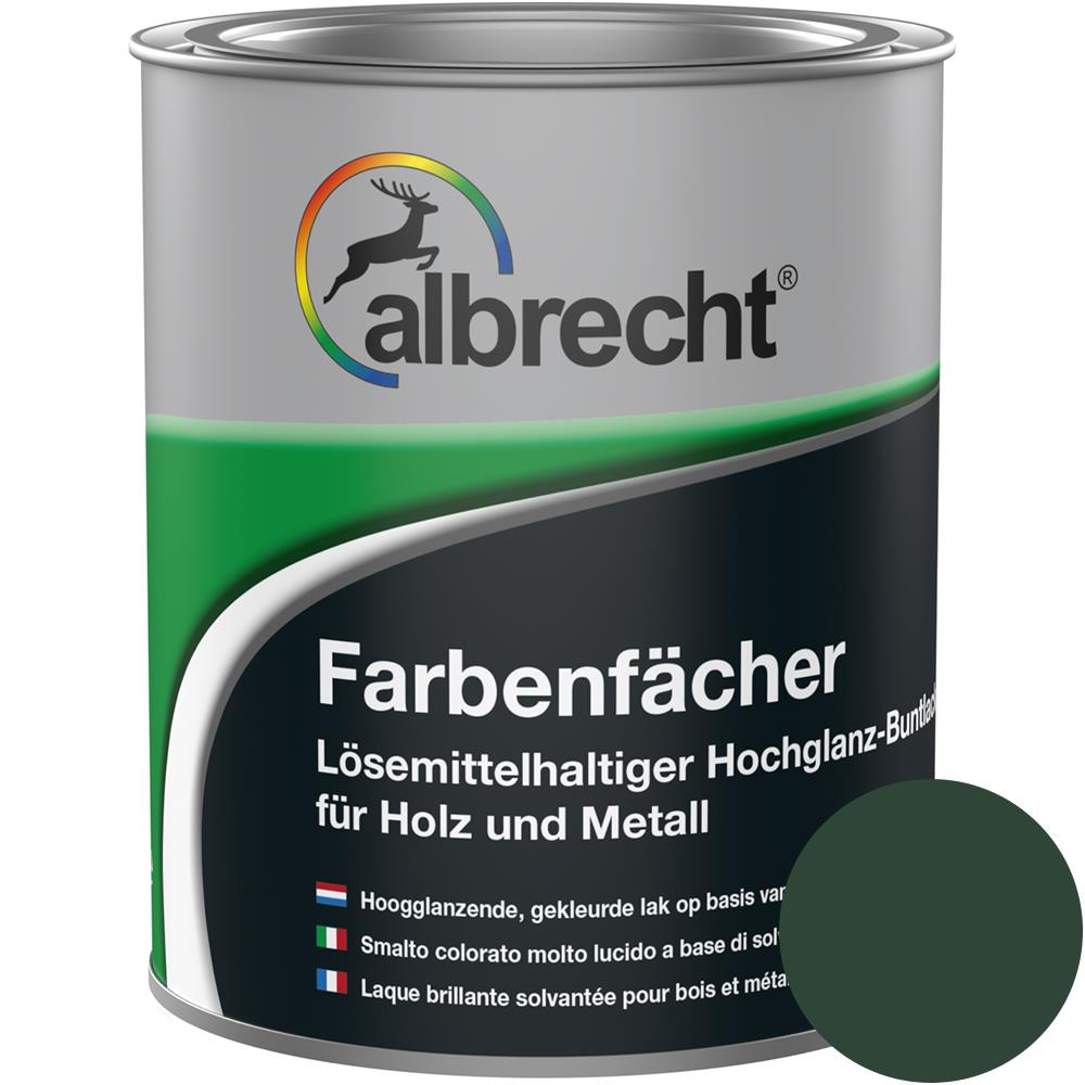 Albrecht Farbenfächer RAL 6005 Moosgrün 750 ml Buntlack hochglanz Lack