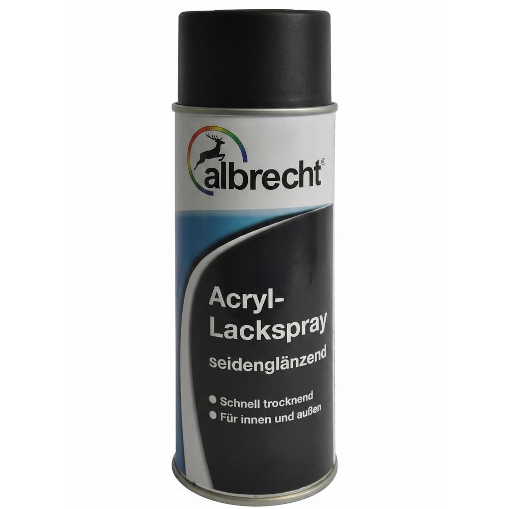 Albrecht Acryl Lackspray seidenglänzend RAL 9005 Schwarz 400 ml Spraylack