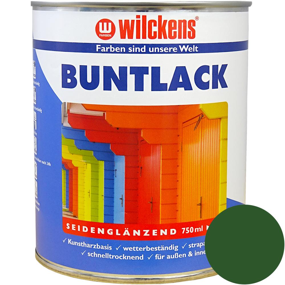 Wilckens Buntlack seidenglänzend, Laubgrün (RAL 6002), 750 ml