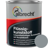 Albrecht Flüssigkunststoff Kunststoff Flüssig Bodenbeschichtung Silbergrau 750 ml