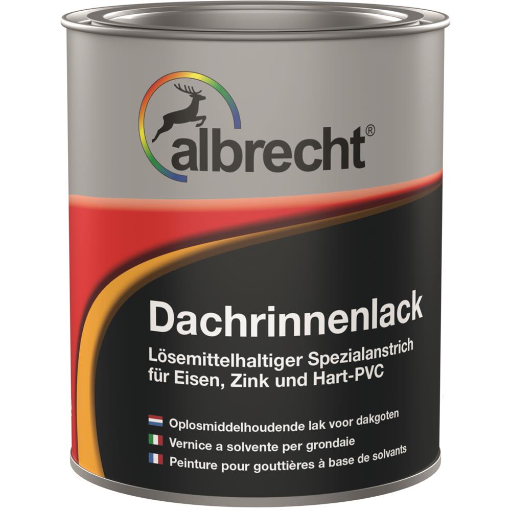 Albrecht Dachrinnenlack Kupfer 750 ml hochwertiger Schutzlack für Dachrinnen