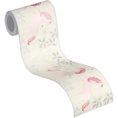 A.S. Création Boys & Girls Bordüre Einhorn Gelb/Rosa selbstklebend
