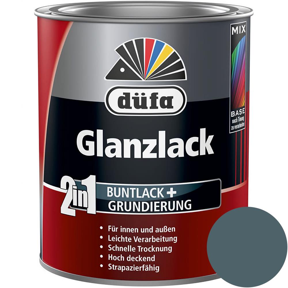 düfa 2in1 Glanzlack RAL 7016 Anthrazit 750 ml dunkelgrau Lack + Grundierung