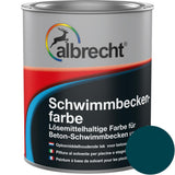 Albrecht Schwimmbeckenfarbe Ozeanblau 750 ml Unterwasserfarbe Unterwasseranstrich