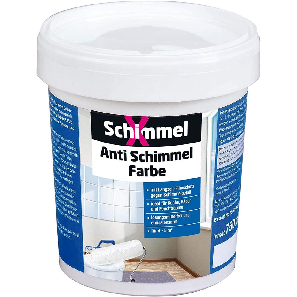 Pufas SchimmelX Anti-Schimmel-Farbe Innen-Farbe mit Langzeitschutz 0,75 l