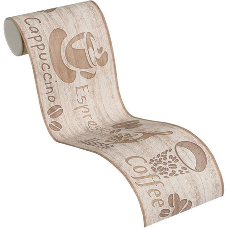 A.S. Création Only Borders Bordüre Cappuccino Beige/Braun selbstklebend