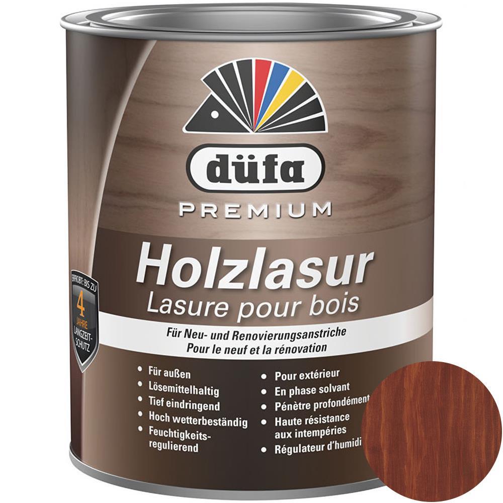 Düfa Premium Holzlasur MAHAGONI 2,5 l Holzbeschichtung Schutzanstrich Holzschutzlasur